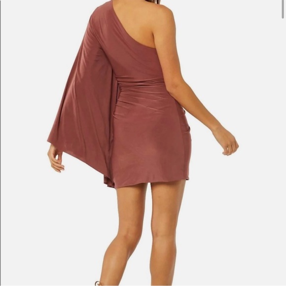 Misa Los Angeles One Shoulder Parveneh Dress In Brick - Picture 2 of 7